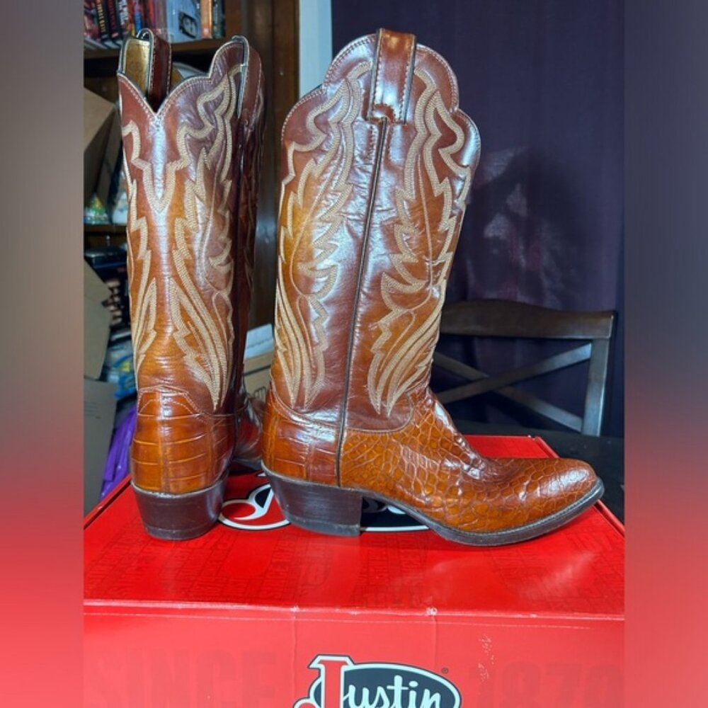 Justin Alligator Western Boots